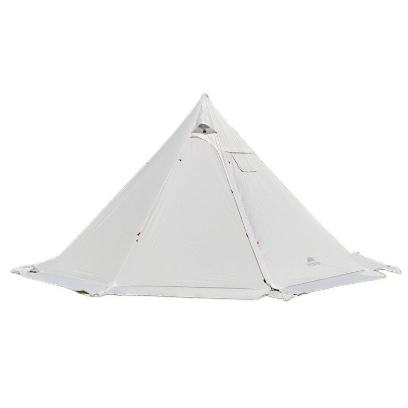 Cheap Goat Tents MCETO Outdoor Camping Lightweight 400CM Teepee 20D Hot Tent with Stove Jack Winter Hunting Octagonal 2Doors Wind And Rainproof   